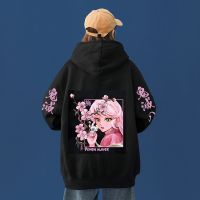 【cw】 Hot Japan Anime Hoodie Demon Slayer Sweatshirts Daki Man Woman Hooded Pullovers Oversize Tops Harajuku Hip Hop Hoodie  y2k