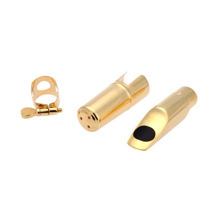 jazz-soprano-saxophone-5c-metal-mouthpiece-pads-cushions-cap-buckle-with-gold-plating