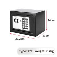 Electronic Digital Security Safe Box Keypad Lock Money/Jewelry Storage Steel Wall/Cabinet Secret Box for Home Office Business