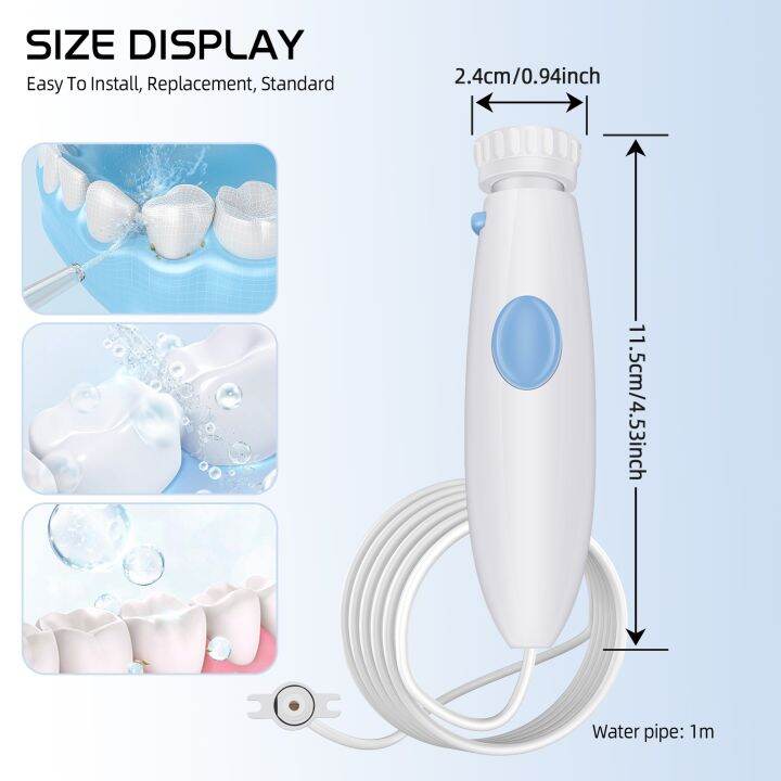 Water Flosser Dental Water Jet Replacement Tube Hose Handle For