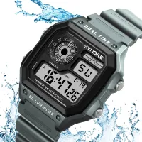 {Miracle Watch Store} SYNOKE ทหารกีฬานาฬิกานาฬิกาดิจิตอล LED ผู้ชายนาฬิกา R Elojes Deportivos กันน้ำส่องสว่างนาฬิกาปลุกชาย2019