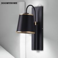 DOOMYHOME โคมไฟ Led โมเดิร์นเรียบง่ายโคมไฟผนังแบบนอร์ดิกห้องนั่งเล่นโคมไฟผนัง LED ข้างเตียงไฟอ่านหนังสือติดผนังโคมไฟทางเดิน