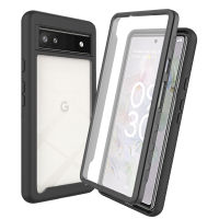 Google Pixel 6A Case, Built-in Screen Protector Full Body Rugged Shockproof Case Cover for Google Pixel 6A