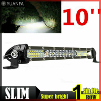 【Flash Sale】 Slim 10นิ้ว LED Light Bar Spot Flood Combo ทำงาน SUV Boat Offroad ขับรถ ATV 4WD