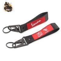 ㍿﹊ For Piaggio Vespa Sprint Primavera 50 150 150S 946 Etc Gts300 Lv Lvx Embroidered Keychain Keyring Key Chain Ring Accessories