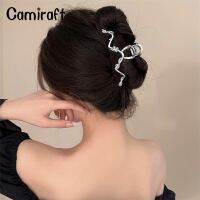 Camiraft Kroean คลิปกิ๊บหนีบผมแฟชั่นประดับคริสตัลเพชรทรงเครื่องประดับผมฮิปป๊อป2023 K-Style สำหรับผู้หญิง