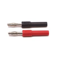 2pcs 1red 1black 4mm Banana shrouded to 2mm plug female male converters Adapter connecting plug Jack For Speaker Test Probes