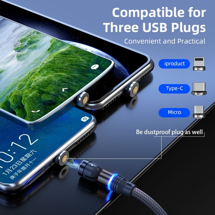 chaunceybi-aufu-540-magnetic-cable-fast-charging-usb-type-c-iphone-charger-data-cord-wire