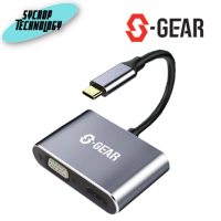 ตัวแปลงสัญญาณ S-GEAR Convertor USB-C to HDMI PD VGA USB 3.0 Gray (CVTC001-HDMI+PD+VGA+USB) เช็คสินค้าก่อนสั่งซื้อ