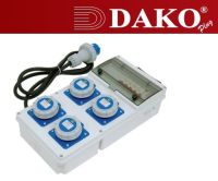 A10MF01-4 กล่องปลั๊กกระจายไฟ 16A 2P+E 230V IP65 (ชุดปลั๊ก IP67)"DAKO PLUG"