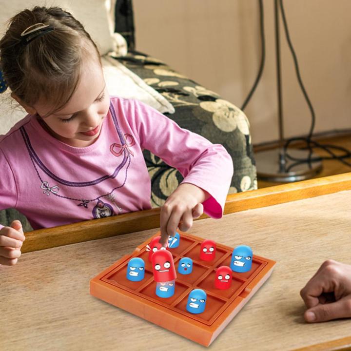 tic-tac-นิ้วเท้าของเล่นฝึกตรรกะคิดของเล่นเกมกระดานเพื่อการศึกษาของขวัญที่ดีที่สุดเกมแผ่นกันของตก-tac-สำหรับเด็กหญิงเด็กชาย