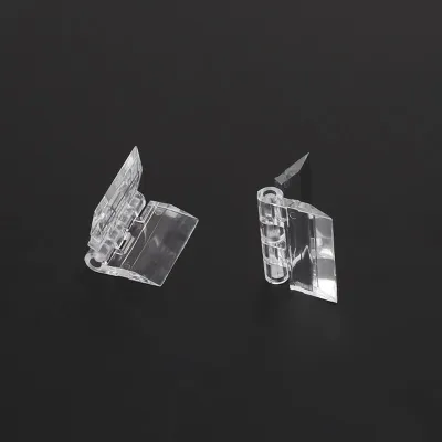 10Pcs Transparent Plastic Folding Hinges Durable Clear Acrylic Hinge Tools L69A