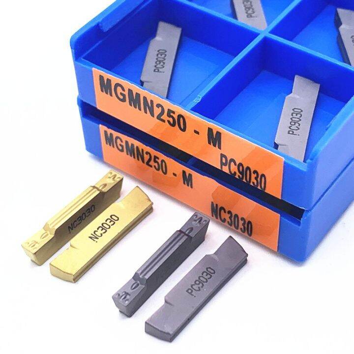 10pcs-mgmn-150-200-250-300-400-500-nc3020-nc3030-pc9030-เครื่องมือกลึงภายใน-cnc-ใส่เครื่องกลึงเครื่องมือกัดคาร์ไบด์