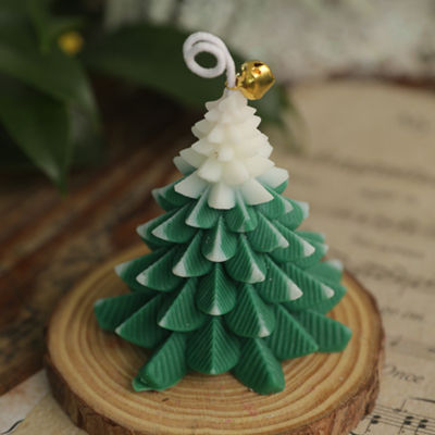 【CW】Christmas Tree Shaped Candles Decorative Candles In 6h Burning Times Natural Paraffin Wax Candle Holiday Gifts For Women