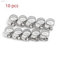 ❁℗ 10pcs Stainless Steel Hose Clips Adjustable Screw Hose Clamp Hose Fastener 8mm-12mm/10mm-16mm/13mm-19mm/16mm-25mm