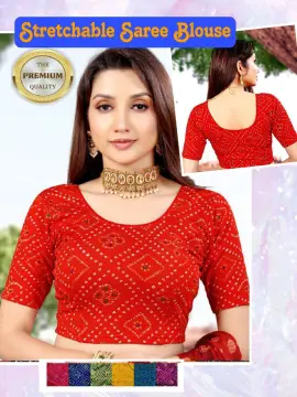 Women's Stretchable Saree Blouse - Indian Saree Blouse for Women Readymade