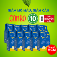 Combo 10 Trà túi lọc giảo cổ lam, lá sen hộp 25 gói - trà giảo cổ lam