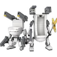 Creative Ideas Bathroom Toilet Mech Robot Figures Bricks MOC Set Building Blocks Kits Toys for Children Kids Gifts Toy