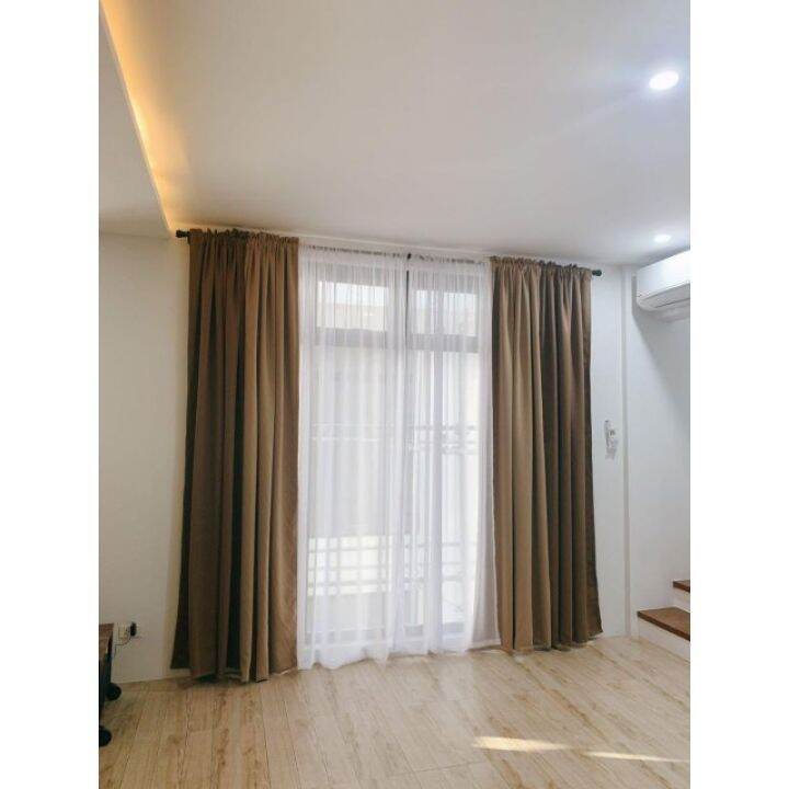 7ft / 8ft / 9ft DIMMER (BLACKOUT) ROD POCKET CURTAIN Lazada PH
