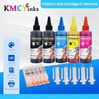 Kmcyinks สำหรับแคนนอน IP4850 IP4950 IX6550 MG5150 MG5250 MX715 MX885 MX895 MG5350ตลับหมึกรีฟิล PGI-525 + 5หมึกสีย้อม