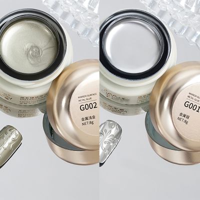 【YP】 1JAR Mirror Metallic Gel UV Painting Lines French Nails Lacquer