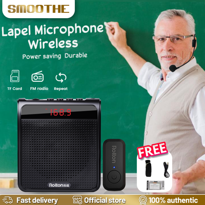 SMOOTHE lapel wireless microphone for teaching wireless vlogging lapel