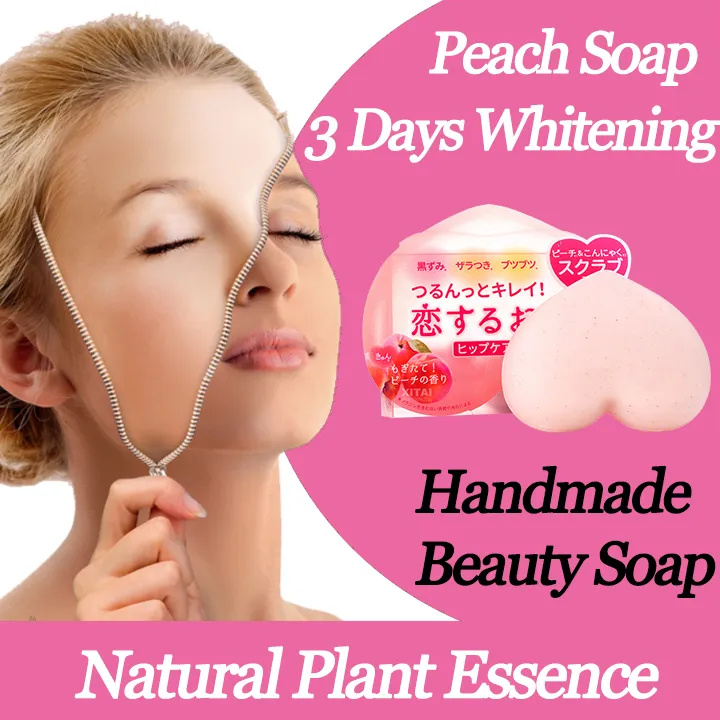 Beauty Dark Spot Remover Whitening Soap Handmade Peach Soap Skin