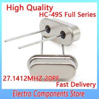 10PCS / Lot Passive Quartz Crystal Resonator Oscillator 27.1412MHZ DIP-2 HC-49US 2Pin 49S 20PF ±10PPM DIY คริสตัลอิเล็กทรอนิกส์ ชุด