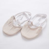 Half Faux Leather Sole Ballet Pointe Dance Shoes Rhythmic Gymnastics Slippers