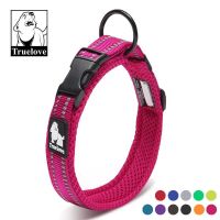 Truelove Soft Padded Mesh Dog Collar 3M Reflective Nylon Walking Training Dog Leads Stock Running Dog Pet Collar 11 Colors Collars