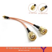 1 2 Yประเภทรางช่องยูเอสบีRP SMAแจ็คตัวเมียสวิทช์ 2X RP SMAปลั๊กตัวผู้สายCOAX RG316 15 ซม.