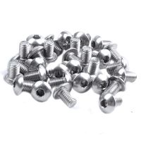 New-100Pcs M5 Aluminium Flat Head Rivet Nuts Nutserts 50Pcs Stainless Steel Button Head Screw Hex M5