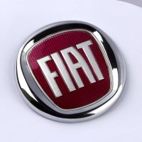 12CM ABS Car Front Bonnet Grille Logo Emblem Replacement Sticker for FIAT 500 Linea Grande Punto Panda FM0494S1 Auto Accessories