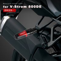 แผ่นเลื่อนอลูมิเนียม CNC รถจักรยานยนต์ไอเสียสำหรับ Suzuki Vstrom อุปกรณ์เสริม800DE V-Strom 800 DE 2023ฝาครอบป้องกันการตก