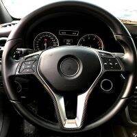 Car Steering Wheel Decorative Frame Stickers For Mercedes-Benz A B C-Class CLA CLS GLA GLK Old Model Interior Modification