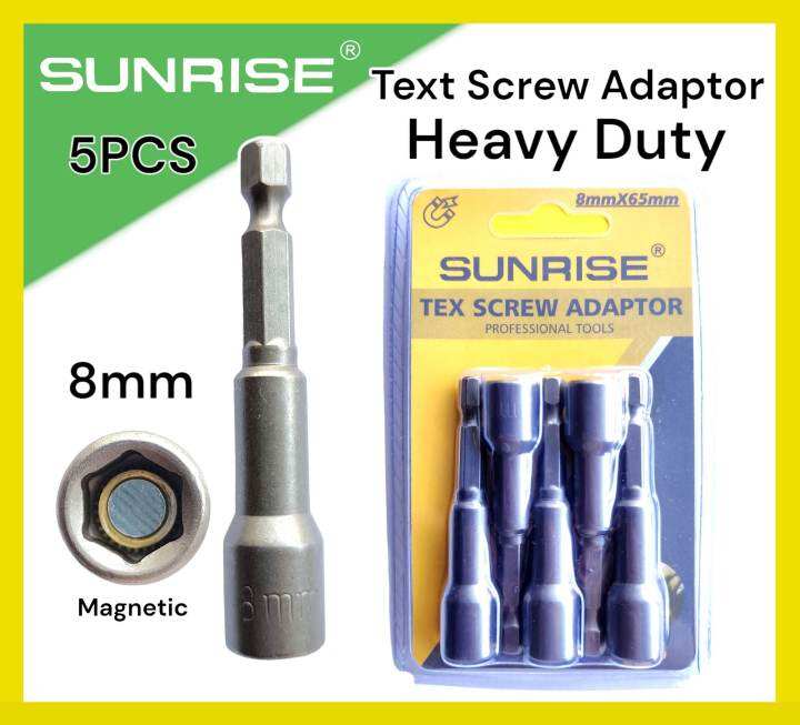 Tex Screw Adaptor Bit Set 8mm ( 5PCS) Lazada PH
