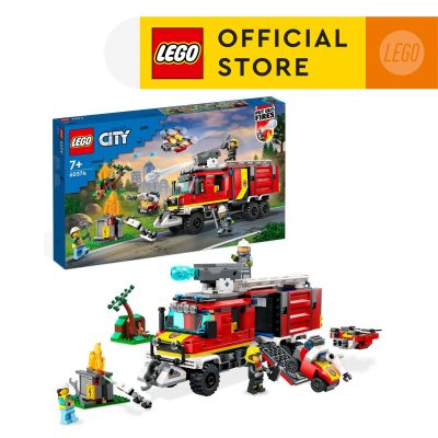 LEGO City 60374 Fire Command Unit Building Toy Set (502 Pieces)
