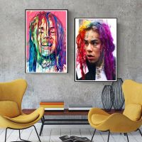 Tekashi69แร็ปเปอร์ฮิปฮอปเพลงดาวโปสเตอร์นอร์ดิกที่ทันสมัย HD พิมพ์ภาพผนังศิลปะที่สมบูรณ์แบบสำหรับห้องนั่งเล่นตกแต่งบ้าน