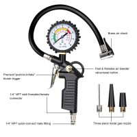Car Tire Pressure Gauge 220 PSI Tire Inflator with Pressure Gauge Air Compressor for Cars Motorcycles Bicycles