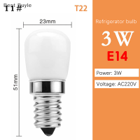 ?Best Buyle หลอดไฟติดตู้เย็น LED 3W สำหรับ AC220V ความสว่างสูง SMD สีขาวและสีขาวอบอุ่น E14