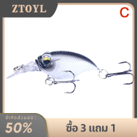 ZTOYL Crankbait เหยื่อล่อ6ซม.-6.2ก. ตะขอคุณภาพสูง10สีเหยื่อปลอมแบบแข็ง