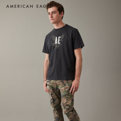American Eagle Super Soft Logo Graphic T-Shirt เสื้อยืด ผู้ชาย กราฟฟิค (NMTS 017-3136-023)