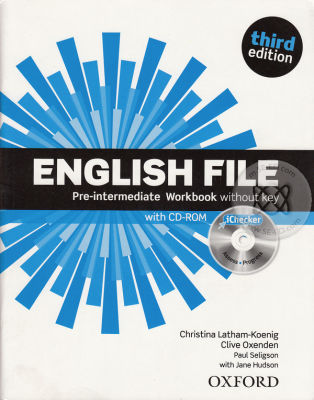 Bundanjai (หนังสือคู่มือเรียนสอบ) English File 3rd ED Pre Intermediate Workbook without Key iChecker (P)