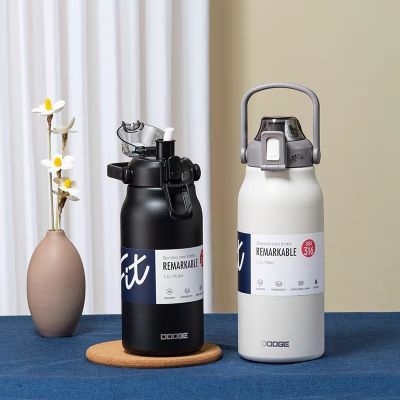 Tumbler Thermo Bottle Large Capacity With Straw Stainless Steel Thermal Water Bottle Cold and Hot Thermos Cup Vacuum Flask Gym