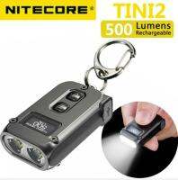 Nitecore TINI2 TINI 2 500 Lumens OLED Keychain Flashlight Smart Dual-Core APC Sleep Technology Light Using USB Type-C Charge