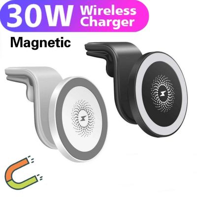New 15W Magnetic Car Fast Wireless Charger Holder for magsafe Series IPhone 11 12 13 Pro Max Mini Fast Car Charging Phone Stand Car Chargers