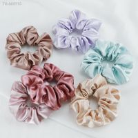 ❁❉☋ 5PCS/Lot Fashion Silk Satin Scrunchies Headband Large Elastic Rubber Hair Band Women Gilrs Ponytail Holder Hair Ties Accessories