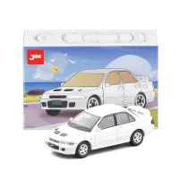 JACKIEKIM 1:64 Scale Diecast ของเล่นรถรุ่น1993 Mitsubishi Evolution I GSR Racing การศึกษาคอลเลกชันของขวัญเด็ก