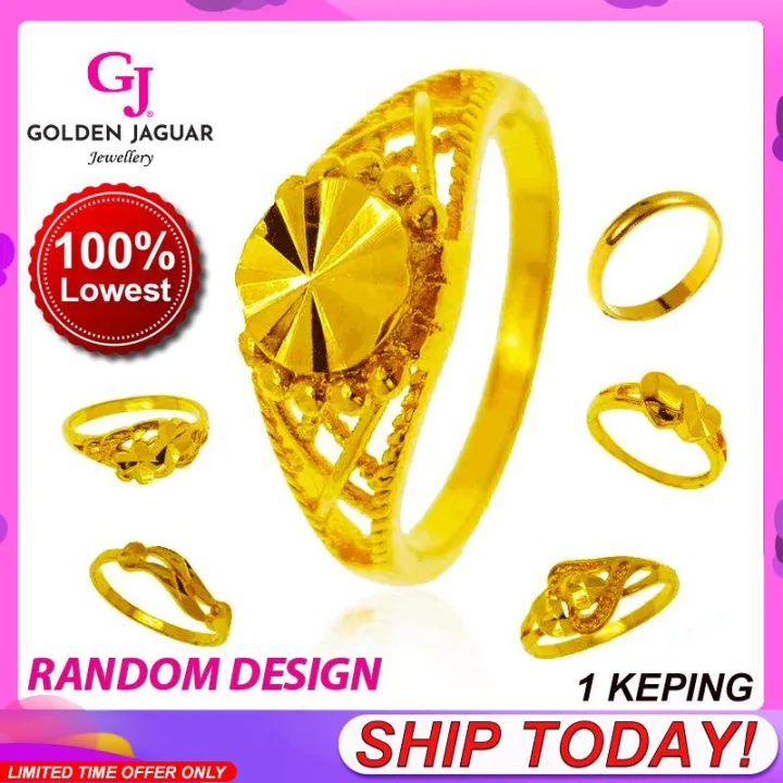 GJ Jewellery Emas Korea Emas Bangkok 24k Rings - 1 Pcs Cincin Mini ...