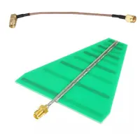 UWB Ultra Wideband Log Periodic Antenna 1.35GHz-9.5GHz 8X10cm 5-6Db 15W SMA Female Adapter